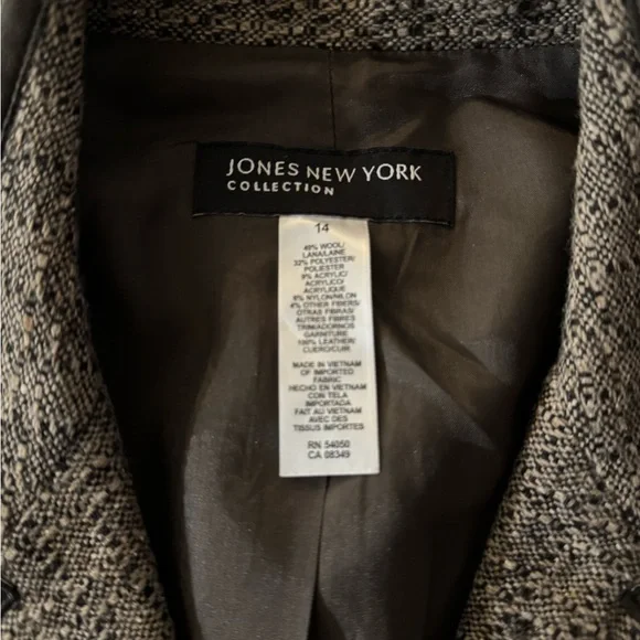Jones New York Tailored Blazer Size 14 - Picture 15 of 16